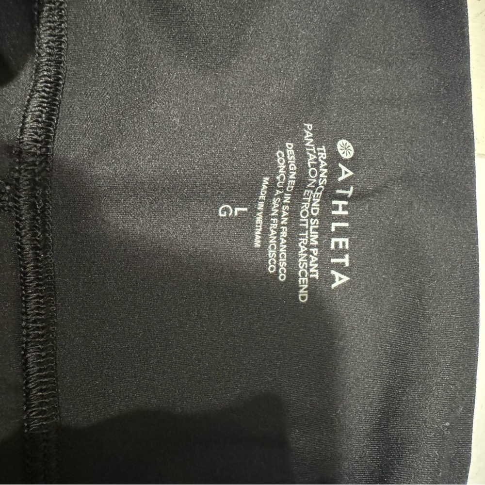 Athleta black slim pant size Large - Picture 4 of 4